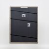 Effetto cornice in legno massiccio profilo 25 giallo 14,8x21 cm vetro museale