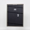 Effetto cornice in legno massiccio profilo 25 verde 14,8x21 cm vetro museale