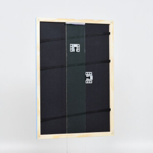 Cornice in legno effetto profilo 32 blu 14,8x21 cm vetro museale