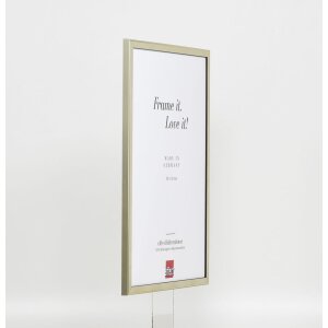Effetto cornice in legno massiccio profilo 29 argento 14,8x21 cm vetro museale