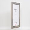 Cornice in legno massiccio effetto 2240 grigio 14,8x21 cm vetro antiriflesso