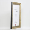 Effetto cornice in legno massiccio profilo 28 oro 14,8x21 cm vetro antiriflesso