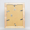 Effetto cornice in legno massiccio profilo 28 argento 14,8x21 cm vetro acrilico