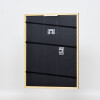 Effetto cornice in legno massiccio Profilo 22 marrone-oro 15x20 cm Vetro Museum