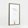 Effetto cornice in legno Profilo 23 verde 15x20 cm Vetro Museo