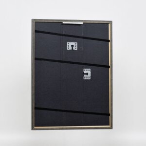 Effetto cornice in legno massiccio Profilo 25 blu 15x20 cm Vetro Museum