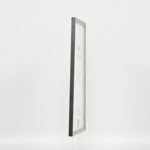 Effetto cornice in legno massiccio Profilo 25 verde 15x20 cm Vetro Museum