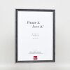 Effetto cornice in legno Profilo 38 grigio 15x20 cm Vetro Museo