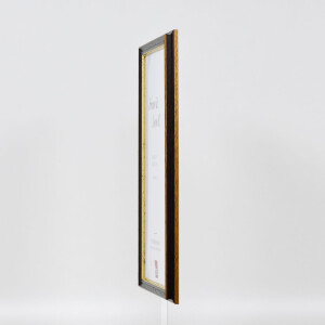 Cornice in legno effetto profilo 21 noce marrone 15x20 cm vetro museo