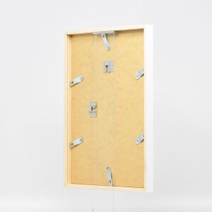 Cornice in legno effetto Profilo 35 bianco 18x24 cm vetro antiriflesso