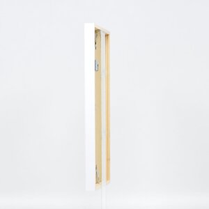 Cornice in legno effetto Profilo 35 bianco 18x24 cm vetro antiriflesso