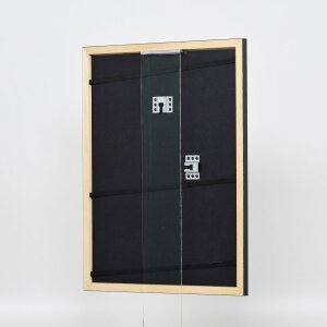 Telaio effetto legno profilo 38 grigio 18x24 cm vetro antiriflesso