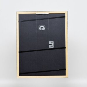 Telaio effetto legno profilo 38 grigio 18x24 cm vetro antiriflesso