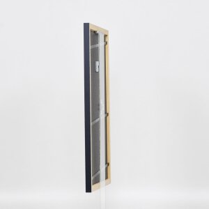 Telaio effetto legno profilo 38 grigio 18x24 cm vetro antiriflesso