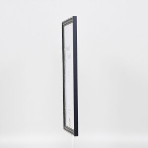 Telaio effetto legno profilo 38 grigio 18x24 cm vetro antiriflesso