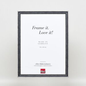 Telaio effetto legno profilo 38 grigio 18x24 cm vetro antiriflesso