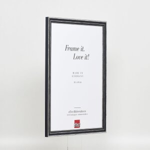 Telaio effetto legno profilo 38 grigio 18x24 cm vetro antiriflesso