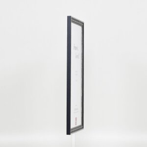 Telaio effetto legno profilo 38 grigio 18x24 cm vetro antiriflesso