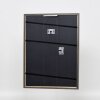 Effetto cornice in legno massiccio profilo 25 blu 18x24 cm vetro antiriflesso