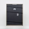 Effetto cornice in legno massiccio profilo 25 blu 18x24 cm vetro antiriflesso
