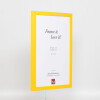 Cornice in legno Top Cube 18x24 cm vetro museale giallo