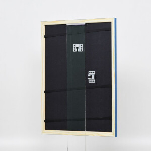 Effetto cornice in legno Profilo 89 blu 18x24 cm Vetro museo