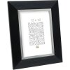 Cornice Adul quadrata 20x20 in nero-argento