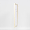 Effetto cornice in legno Profilo 38 bianco 18x27 cm Vetro acrilico