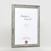 Cornice effetto legno profilo 94 argento 18x27 cm vetro antiriflesso