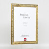 Cornice in legno effetto profilo 94 oro 18x27 cm vetro antiriflesso