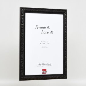 Telaio effetto legno profilo 94 nero 18x27 cm vetro antiriflesso