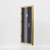 Cornice in legno effetto profilo 2070 vetro antiriflesso 18x27 cm oro