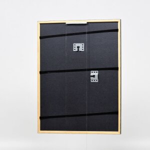 Effetto cornice in legno profilo 23 marrone noce 18x27 cm vetro museale