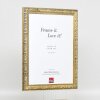 Effetto cornice in legno profilo 94 oro 18x27 cm vetro acrilico