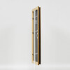 Cornice in legno effetto profilo 21 noce marrone 18x27 cm vetro museale