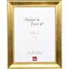 Cornice in legno effetto profilo 95 oro 18x27 cm vetro acrilico