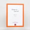 Cornice in legno Top Cube 18x32 cm arancio vetro normale