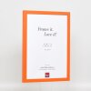 Cornice in legno Top Cube 18x32 cm arancio vetro normale