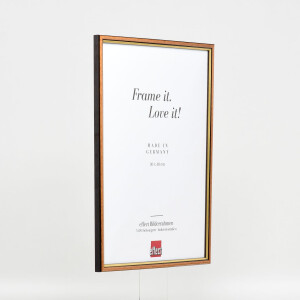 Cornice in legno effetto profilo 23 marrone chiaro 18x32 cm vetro antiriflesso
