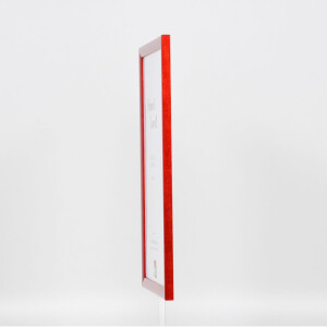 Effetto cornice in legno Profilo 89 rosso 18x32 cm Vetro normale