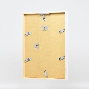 Telaio effetto legno profilo 35 bianco 18x32 cm vetro acrilico