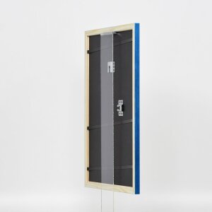 Telaio effetto legno profilo 89 blu 18x32 cm vetro acrilico