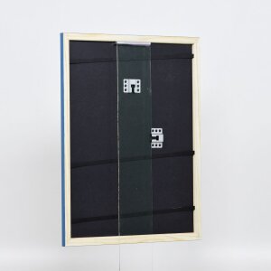 Telaio effetto legno profilo 89 blu 18x32 cm vetro acrilico