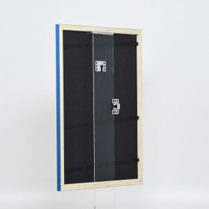 Telaio effetto legno profilo 89 blu 18x32 cm vetro acrilico