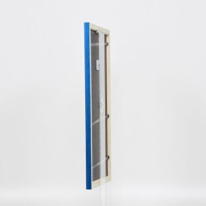 Telaio effetto legno profilo 89 blu 18x32 cm vetro acrilico