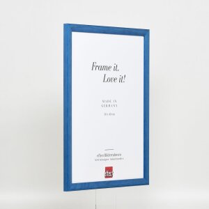 Telaio effetto legno profilo 89 blu 18x32 cm vetro acrilico