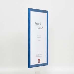 Telaio effetto legno profilo 89 blu 18x32 cm vetro acrilico