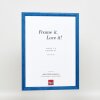 Telaio effetto legno profilo 89 blu 18x32 cm vetro acrilico