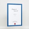 Telaio effetto legno profilo 89 blu 18x32 cm vetro acrilico