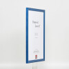 Telaio effetto legno profilo 89 blu 18x32 cm vetro acrilico